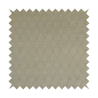 Hakkaido Geometric Pattern Velvet Fabric In White Colour - Roman Blinds