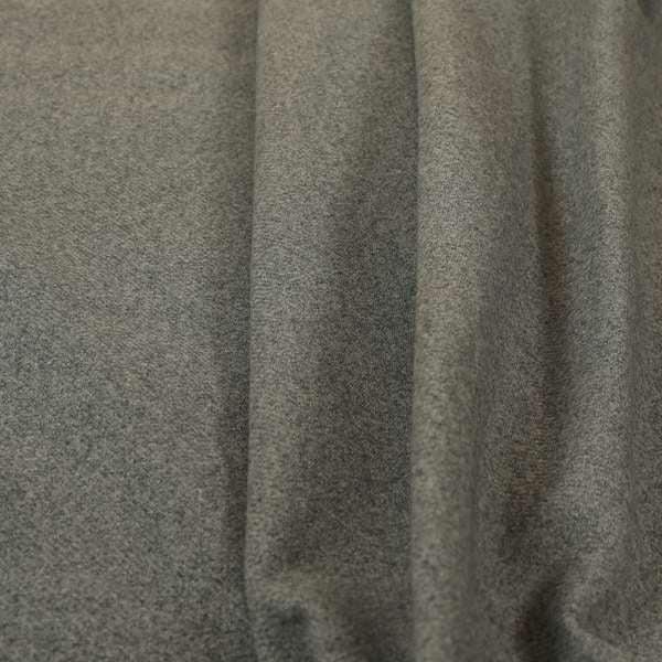 Halesworth Tweed Effect Wool Like Koala Grey Furnishing Upholstery Fabric - Made To Measure Curtains