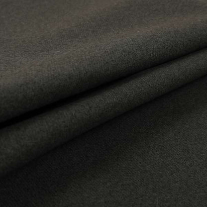 Halesworth Tweed Effect Wool Like Black Furnishing Upholstery Fabric - Made To Measure Curtains