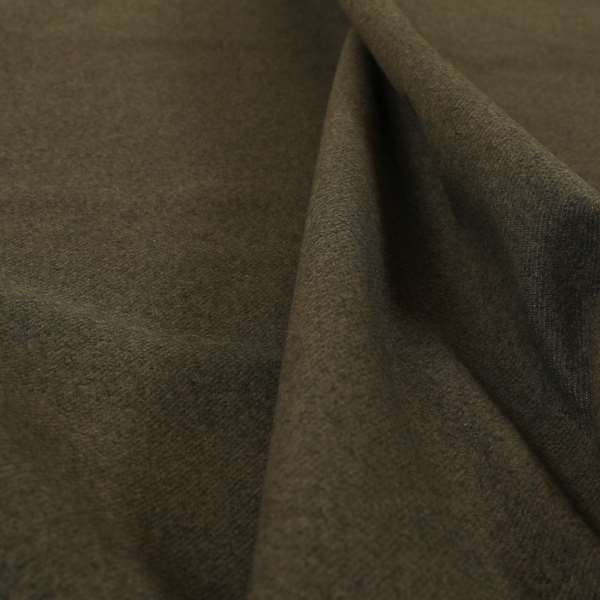 Halesworth Tweed Effect Wool Like Brown Furnishing Upholstery Fabric - Made To Measure Curtains