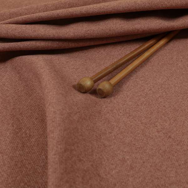 Halesworth Tweed Effect Wool Like Pink Furnishing Upholstery Fabric - Roman Blinds