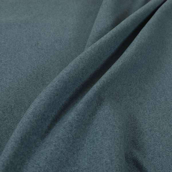 Halesworth Tweed Effect Wool Like Azure Blue Furnishing Upholstery Fabric - Roman Blinds