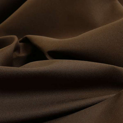 Hannah Soft Linen Effect Chenille Fabric Brown Colour