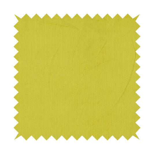 Havant Strie Soft Velvet Textured Feel Chenille Material In Yellow Upholstery Fabrics