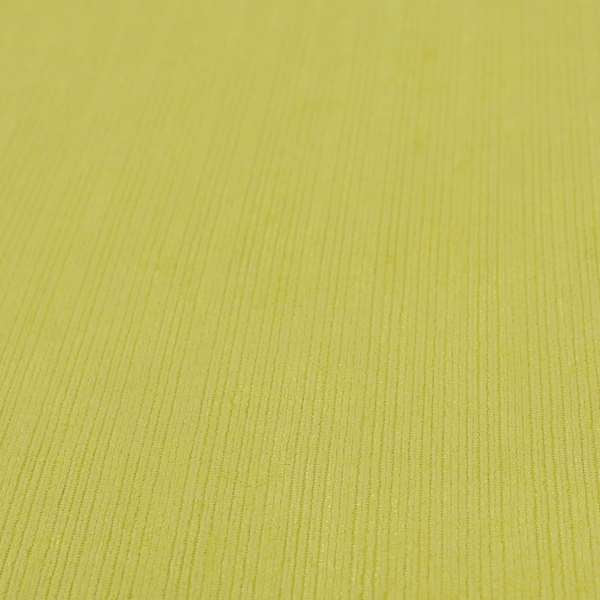 Havant Strie Soft Velvet Textured Feel Chenille Material In Yellow Upholstery Fabrics - Roman Blinds