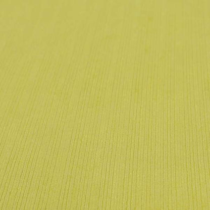 Havant Strie Soft Velvet Textured Feel Chenille Material In Yellow Upholstery Fabrics - Roman Blinds