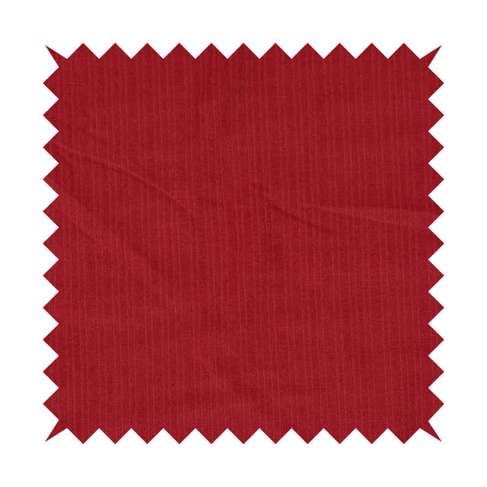 Havant Strie Soft Velvet Textured Feel Chenille Material In Red Upholstery Fabrics