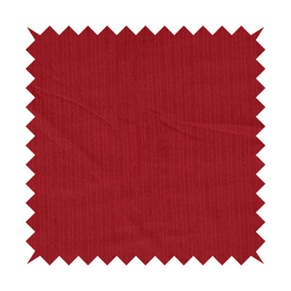 Havant Strie Soft Velvet Textured Feel Chenille Material In Red Upholstery Fabrics - Handmade Cushions