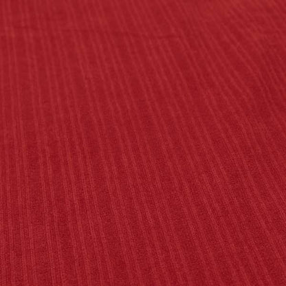 Havant Strie Soft Velvet Textured Feel Chenille Material In Red Upholstery Fabrics - Roman Blinds