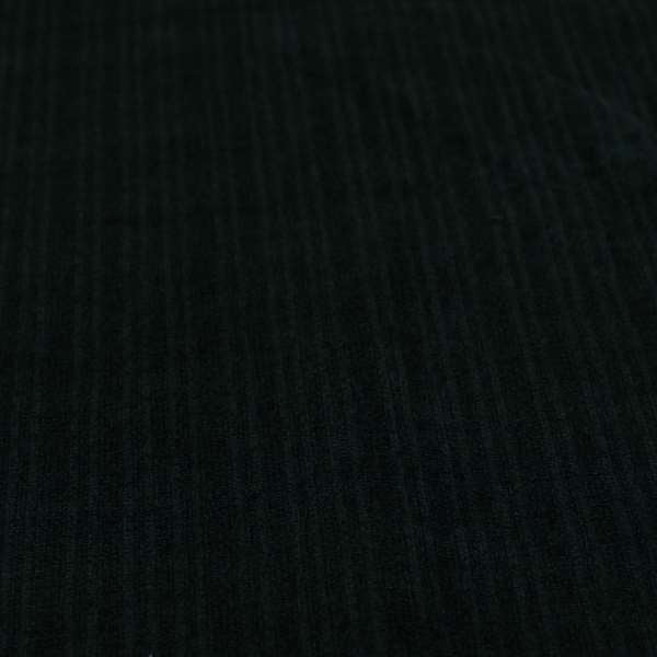 Havant Strie Soft Velvet Textured Feel Chenille Material In Black Upholstery Fabrics - Made To Measure Curtains