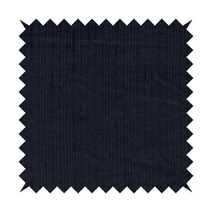 Havant Strie Soft Velvet Textured Feel Chenille Material In Denim Blue Upholstery Fabrics - Roman Blinds