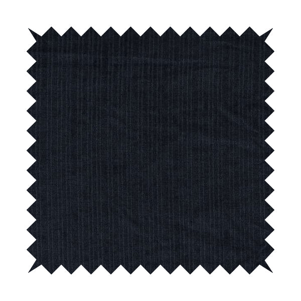 Havant Strie Soft Velvet Textured Feel Chenille Material In Denim Blue Upholstery Fabrics - Made To Measure Curtains