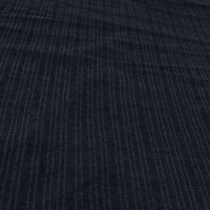 Havant Strie Soft Velvet Textured Feel Chenille Material In Denim Blue Upholstery Fabrics