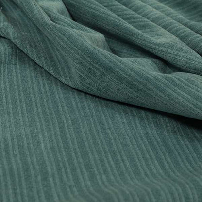 Havant Strie Soft Velvet Textured Feel Chenille Material In Teal Upholstery Fabrics - Made To Measure Curtains