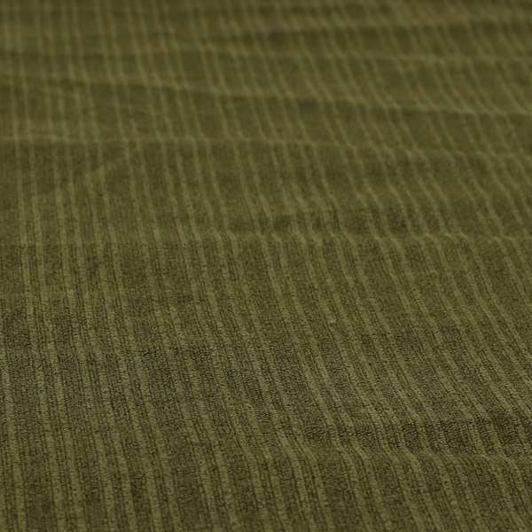 Havant Strie Soft Velvet Textured Feel Chenille Material In Green Upholstery Fabrics