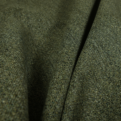 Hemsby Textured Weave Furnishing Fabric In Green Colour