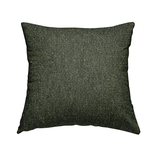 Hemsby Textured Weave Furnishing Fabric In Green Colour - Handmade Cushions