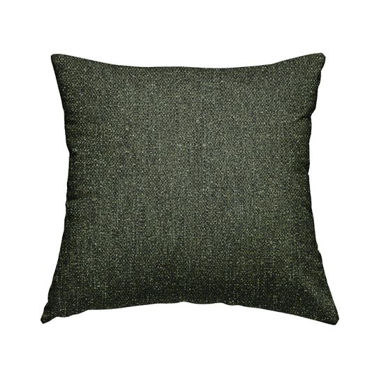 Hemsby Textured Weave Furnishing Fabric In Green Colour - Handmade Cushions