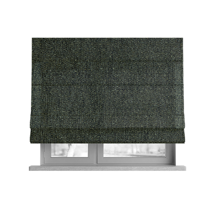 Hemsby Textured Weave Furnishing Fabric In Green Colour - Roman Blinds