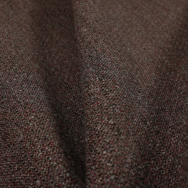 Hemsby Textured Weave Furnishing Fabric In Purple Colour - Made To Measure Curtains