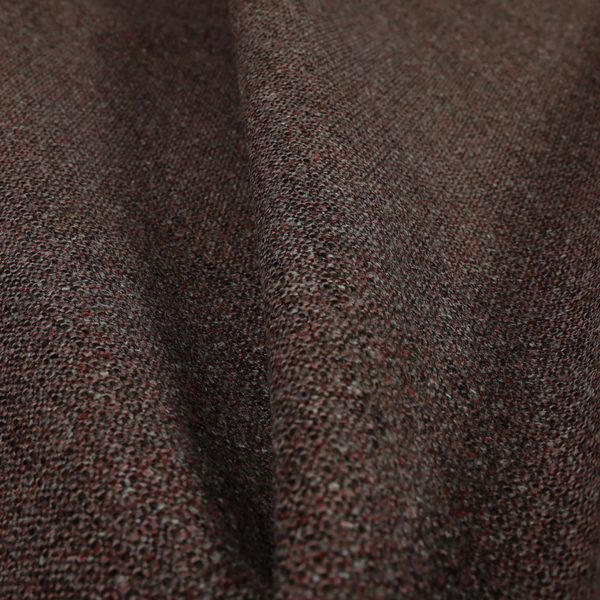 Hemsby Textured Weave Furnishing Fabric In Purple Colour
