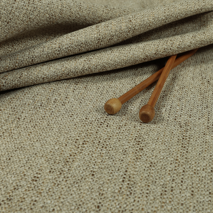 Hemsby Textured Weave Furnishing Fabric In Beige Colour - Made To Measure Curtains