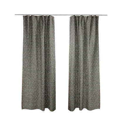 Hemsby Textured Weave Furnishing Fabric In Brown Colour - Made To Measure Curtains