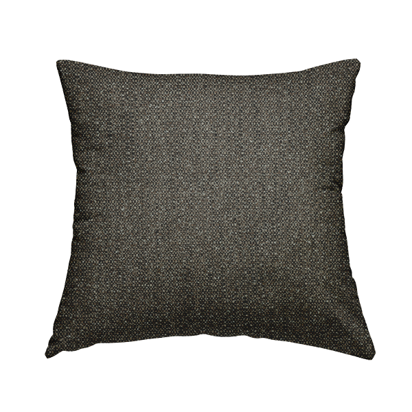 Hemsby Textured Weave Furnishing Fabric In Brown Colour - Handmade Cushions