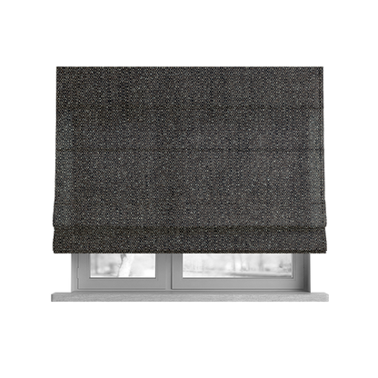 Hemsby Textured Weave Furnishing Fabric In Brown Colour - Roman Blinds