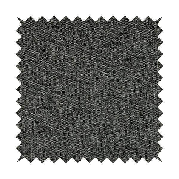 Hemsby Textured Weave Furnishing Fabric In Grey Black Colour - Roman Blinds