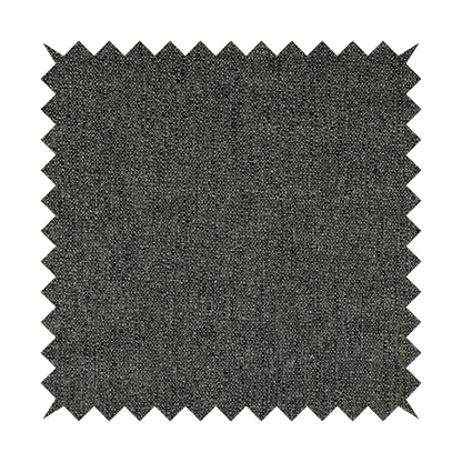 Hemsby Textured Weave Furnishing Fabric In Grey Black Colour - Roman Blinds