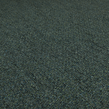 Hemsby Textured Weave Furnishing Fabric In Blue Yellow Green Colour - Made To Measure Curtains