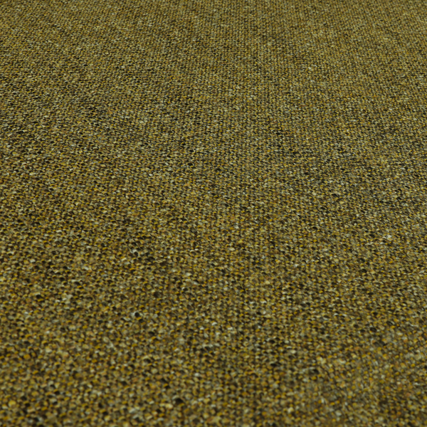 Hemsby Textured Weave Furnishing Fabric In Yellow Colour