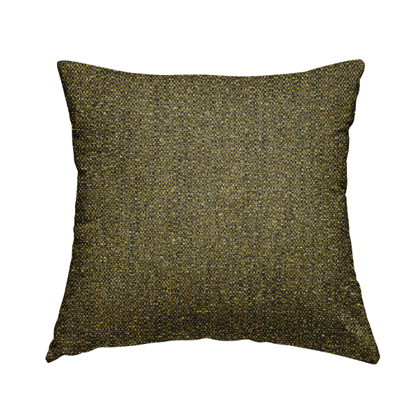 Hemsby Textured Weave Furnishing Fabric In Yellow Colour - Handmade Cushions