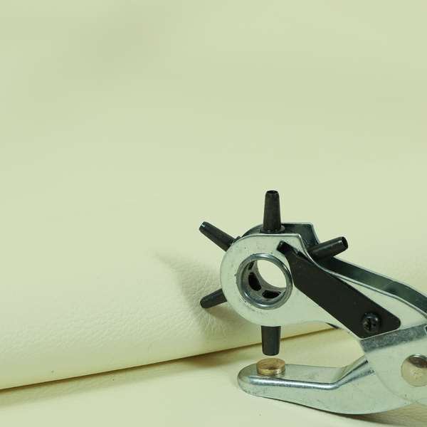 Hudson Bonded Grain Finish Eco Composition Leather In White Colour Upholstery Textile