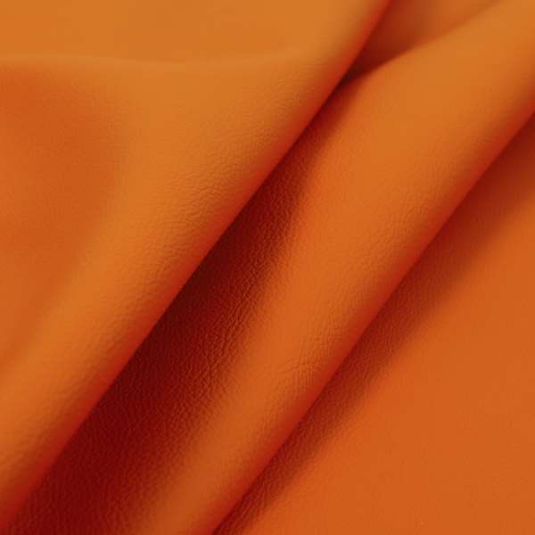 Hudson Bonded Grain Finish Eco Composition Leather In Orange Colour Upholstery Textile