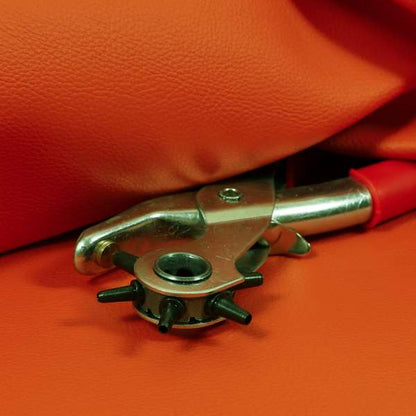 Hudson Bonded Grain Finish Eco Composition Leather In Orange Colour Upholstery Textile