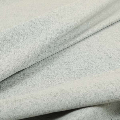 Ibiza Soft Chenille Furnishing Upholstery Fabric In Silver Colour - Roman Blinds