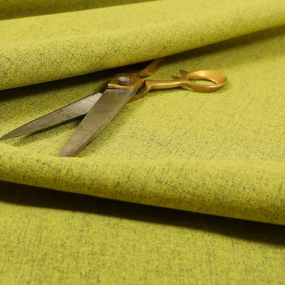 Ibiza Soft Chenille Furnishing Upholstery Fabric In Green Colour - Handmade Cushions