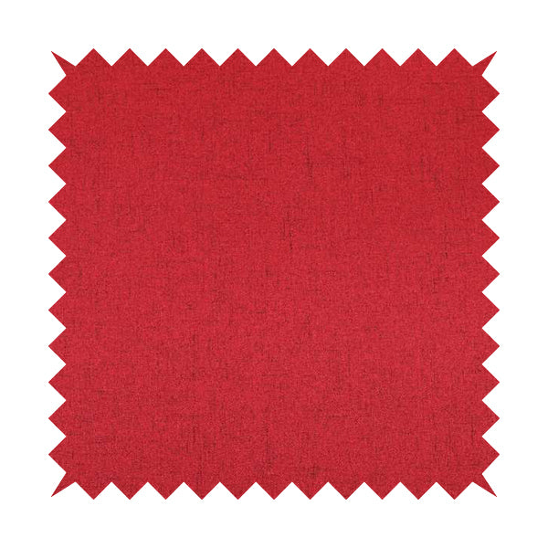 Ibiza Soft Chenille Furnishing Upholstery Fabric In Red Colour - Made To Measure Curtains