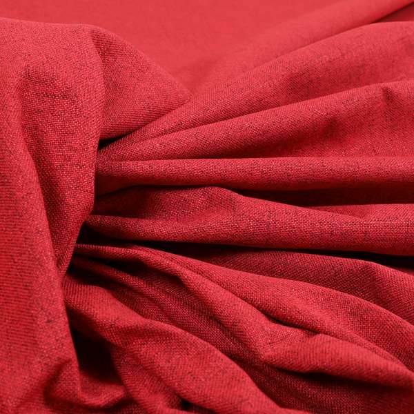 Ibiza Soft Chenille Furnishing Upholstery Fabric In Red Colour - Handmade Cushions