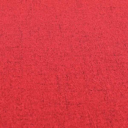 Ibiza Soft Chenille Furnishing Upholstery Fabric In Red Colour - Handmade Cushions