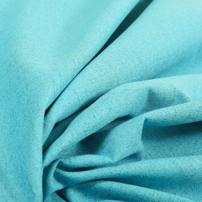 Ibiza Soft Chenille Furnishing Upholstery Fabric In Teal Blue Colour - Roman Blinds