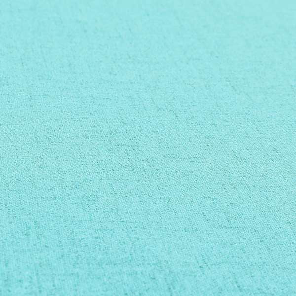 Ibiza Soft Chenille Furnishing Upholstery Fabric In Teal Blue Colour - Roman Blinds