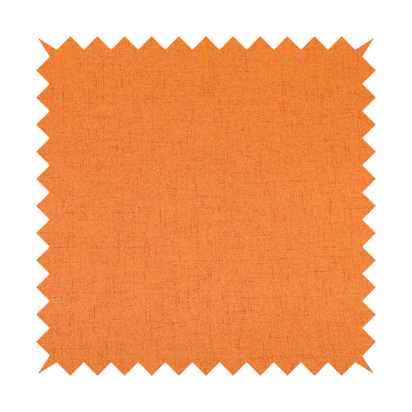 Ibiza Soft Chenille Furnishing Upholstery Fabric In Orange Colour - Made To Measure Curtains