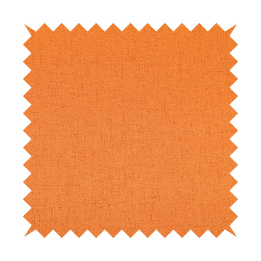 Ibiza Soft Chenille Furnishing Upholstery Fabric In Orange Colour