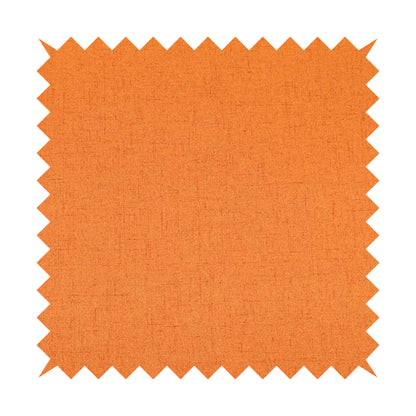 Ibiza Soft Chenille Furnishing Upholstery Fabric In Orange Colour - Handmade Cushions