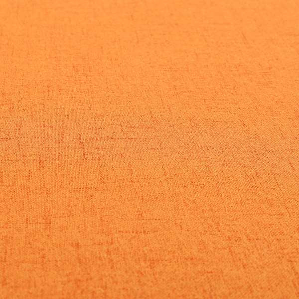 Ibiza Soft Chenille Furnishing Upholstery Fabric In Orange Colour - Made To Measure Curtains