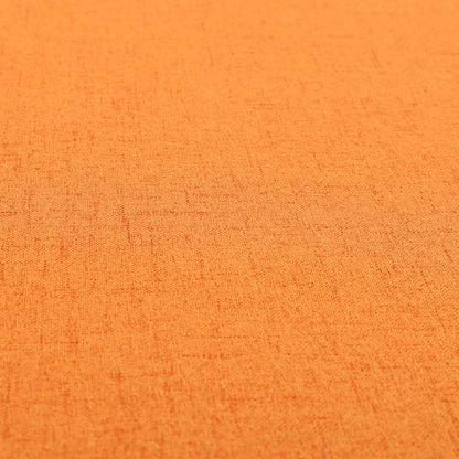 Ibiza Soft Chenille Furnishing Upholstery Fabric In Orange Colour - Handmade Cushions