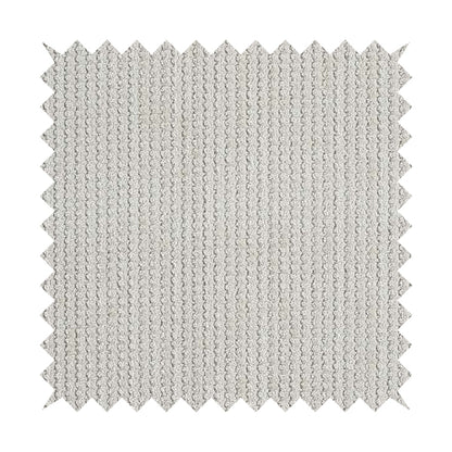 Ilford Plush Wave Ripple Effect Corduroy Upholstery Fabric In Cream Colour - Made To Measure Curtains